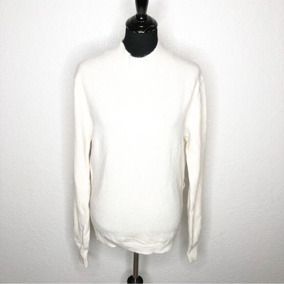 RAGA cream wrap open back mock turtleneck sweater size Medium - Picture 1 of 13